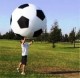 balones de futbol de vinil gigantes publicidad