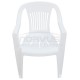 vendo sillas milan con coderas en color blanco resistentes