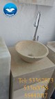 lavabo de marmol cono para cubierta de baño