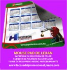 mouse pad personalizados de lexan para cualquier tipo de mouse