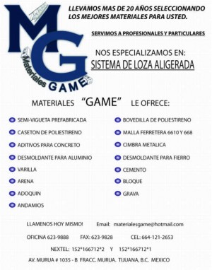 manuel Avisos gratis en Mexico lindo en Tijuana |  Venta de Arena Tijuana = Materiales GAME, Materiales GAME
