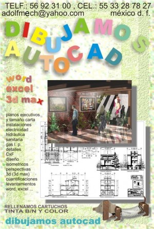 adolf Avisos gratis en Mexico lindo en Ciudad de Mexico |  DIBUJO PLANOS AUTOCAD, AUTOCAD DIBUJO PLANOS AUTOCAD