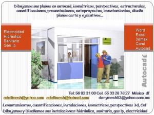 adolfmech Avisos gratis en Mexico lindo en Ciudad de Mexico |  ISOMETRICOS AUTOCAD DIBUJO PLANOS ELECTRICIDAD, DIAGRAMAS INSTALACIONES ARQUITECTONICOS AUTOCAD
