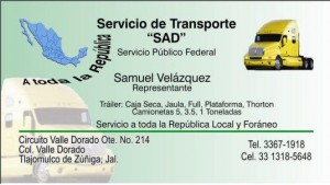 SAD Avisos gratis en Mexico lindo en Guadalajara |  Transportes SAD, SAD