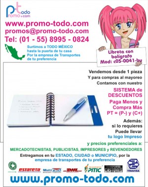 Mauricio Villegas Avisos gratis en Mexico lindo en Coyoac&aacute;n |  Libreta con forro azul y boligrafo modelo c05-0041-bu, Libretas y cuadernos publicitarios promocionales