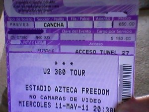 esteban Avisos gratis en Mexico lindo en Morelia |  BOLETO U2 MEXICO 11 DE MAYO 2O11  CANCHA AL COSTO NADA MAS NECESITO RECUPER, BOLETO U2 MEXICO 11 DE MAYO 2O11  CANCHA AL COSTO NADA MAS NECESITO RECUPER