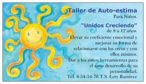 Lety Ramirez. Avisos gratis en Mexico lindo en San Luis Potos&iacute; |   Taller de Auto-estima para Ni&ntilde;os, Apoyo Terap&eacute;utico para Ni&ntilde;os