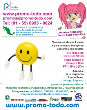 Mauricio Villegas Avisos gratis en Mexico lindo en Coyoac&aacute;n |  Pelotas antiestres carita feliz con manos y pies, promocionales