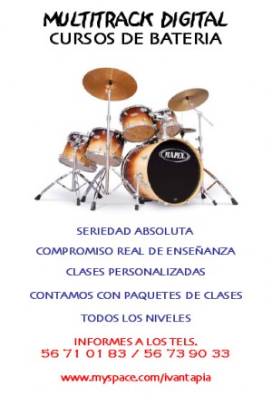 IVAN TAPIA Avisos gratis en Mexico lindo en Tlalpan |  CLASES DE BATERIA 13 a&ntilde;os de experiencia PROMOCIONES ABRIL, PROFESOR CON AMPLIA EXPERIENCIA EN LA DOCENCIA