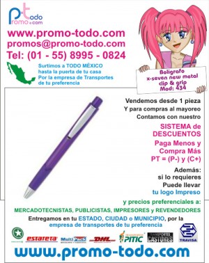 Mauricio Villegas Avisos gratis en Mexico lindo en Coyoac&aacute;n |  Pluma modelo 434, promocional