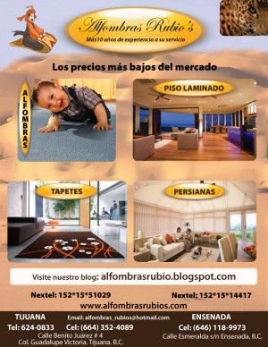 ALFOMBRAS RUBIO'S Avisos gratis en Mexico lindo en Tijuana |  DECORACIONES RUBIO ALFOMBRASTIJUANA= TAPETESROSARITO= PERSIANASENSENADA , PERSIANAS, PISO LAMINADO, TAPETESYALFOMBRAS
