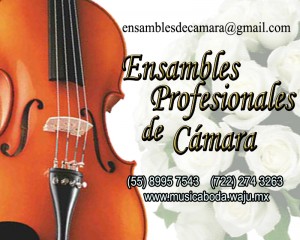 MUSICA PARA CEREMONI Avisos gratis en Mexico lindo en Benito Ju&aacute;rez |  CUARTETO PARA CEREMONIAS, BODAS Y BANQUETES, Dos violines, cello y piano; el repertorio mas amplio del mercado.