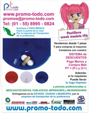 Mauricio Villegas Avisos gratis en Mexico lindo en Coyoac&aacute;n |  Pastillero week modelo t96, promocionales