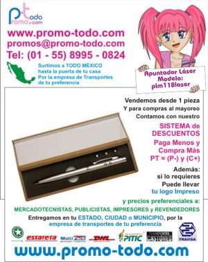 Mauricio Villegas Avisos gratis en Mexico lindo en Coyoac&aacute;n |  Apuntador laser boligrafo modelo plm118laser, publicitarios