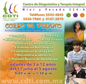 publiCDTI Avisos gratis en Mexico lindo en Benito Ju&aacute;rez |  Curso de Verano Lenguaje y Aprendizaje Benito Juarez, Centro de Diagnostico y Terapia Integral