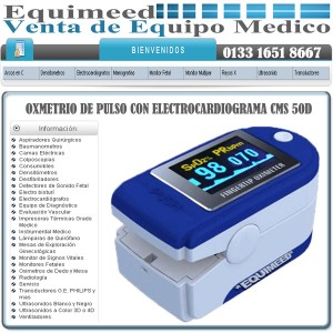 EQUIMEED Avisos gratis en Mexico lindo en Guadalajara |  OXMETRIO DE PULSO CON ELECTROCARDIOGRAMA CMS 50D, EQUIPO MEDICO