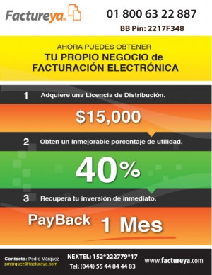 FACTUREYA Avisos gratis en Mexico lindo en Ciudad de Mexico |  FACTUREYA, SOFTWARE DE FACTURACION ELECTRONICA MEXICO, FRANQUICIA EN FACTURACION ELECTRONICA PARA NEGOCIOS