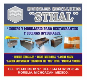 muebles sthal Avisos gratis en Mexico lindo en Morelia |  COCINAS INDUSTRIALES STHAL, dise&ntilde;o y fabricacion de cocinas industriales y muebles de acero