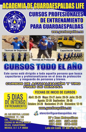 Academia de Guardaes Avisos gratis en Mexico lindo en Cuauht&eacute;moc |  Curso de Tiro de Protecci&oacute;n y T&aacute;cticas de Contraemboscada., Curso de manejo de alto riesgo.