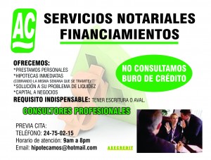 ASECREDIT Avisos gratis en Mexico lindo en Coyoac&aacute;n |  PRESTAMOS PERSONALES PARA COBRO INMEDIATO ANTE NOTARIO HIPOTECAS, REQUISITO INDISPENSABLE ESCRITURAS O AVAL