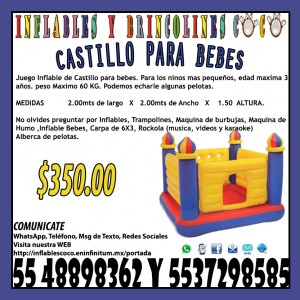 Inflables y Brincoli Avisos gratis en Mexico lindo en Coacalco |  Renta juego inflable para bebes con pelotas coacalco tultitlan tultepe, Coacalco tultitlan tultepec