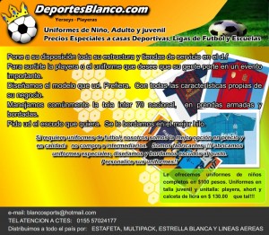 hector blanco Avisos gratis en Mexico lindo en Ecatepec |  uniformes futbol soccer 130 pesos precio de fabrica, uniformes de futbol