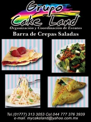 GRUPO CAKE LAND Avisos gratis en Mexico lindo en Cuernavaca |  Servicio de crepas, pastas y ensaladas para eventos, Servicios para eventos con barra de crepas y ensaladas
