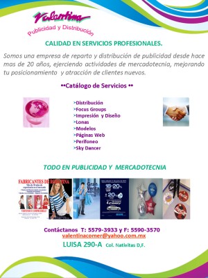 Valentina Avisos gratis en Mexico lindo en Benito Ju&aacute;rez |  Volanteo, Marketing y Publicidad, Volanteo, Marketing y Publicidad