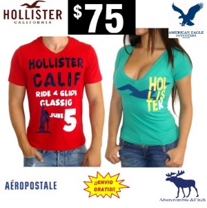 PLAYERA DE MODA Avisos gratis en Mexico lindo en Quer&eacute;taro |  PLAYERAS BLUSAS HOLLISTER AEROPOSTALE ABERCROMBIE AMERICAN EAGLE $75, ENVIO GRATIS POR MULTIPACK
