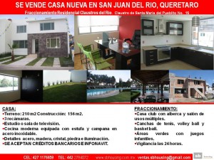 alejandro castillo Avisos gratis en Mexico lindo en San Juan del R&iacute;o |  DIVINA CASA NUEVA EN CLAUSTROS DEL RIO, SAN JUAN DEL RIO, ACABADOS DE LUJO Y CONSTRUIDA CON TABIQUE ROJO Y VARILLA 