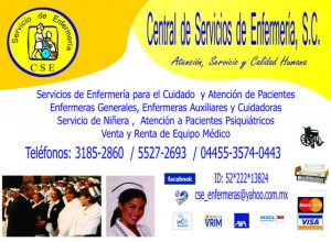 Lic Manuel D&iacute; Avisos gratis en Mexico lindo en Miguel Hidalgo |  Central de Servicios de Enfermer&iacute;a, S.C., Enfermeras y Cuidadoras a Domicilio / Venta y Renta de Equipo M&eacute;dico