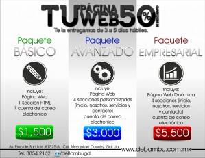 deBambu Avisos gratis en Mexico lindo en Guadalajara |  No lo pienses mas obt&eacute;n tu pagina web desde $1,500 , Agencia de publicidad y marketing debambu