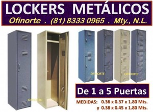 OFINORTE, Estantes y Avisos gratis en Mexico lindo en Monterrey |  Venta de Lockers Met&aacute;licos, Desde 1 hasta 5 Puertas.