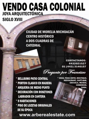 JAVIER Avisos gratis en Mexico lindo en Morelia |  OJO EN VENTA CASONA ANTIGUA, OJO EN VENTA CASONA HERMOSA ANTIGUA