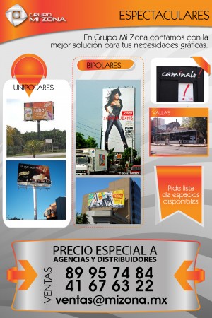 GRUPO MI ZONA Avisos gratis en Mexico lindo en Benito Ju&aacute;rez |  Publicidad en espectaculares renta y venta de anuncios, Renta de espectaculares muros, vallas y cartelera