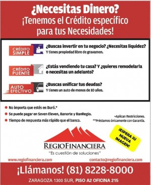 regiofinanciera Avisos gratis en Mexico lindo en Monterrey |   &iquest;necesitas un pr&eacute;stamo? �comun&iacute;cate a regiofinanciera!, Pr&eacute;stamos