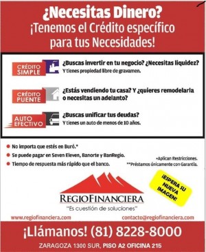 regiofinanciera Avisos gratis en Mexico lindo en Monterrey |  &iquest;tienes una urgencia? y &iquest;necesitas dinero? �regiofinanciera , Prestamos personales