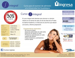 Curso Ingresa Avisos gratis en Mexico lindo en Guadalajara |  Cursos para el examen de admisi&oacute;n udg, Curso integral