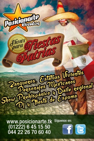 Ivan Maldonado Avisos gratis en Mexico lindo en Puebla |  Shows para 15 de septiembre: personajes, zanqueros, estatuas vivientes, Personajes, zanqueros, estatuas vivientes