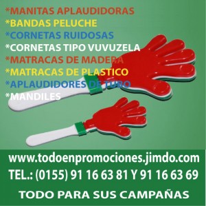 MATEO BORREGO Avisos gratis en Mexico lindo en Iztacalco |  Fabricamos manitas plaudidoras para mitines y eventos, Visitanos: www.todoenpromociones.jimdo.com