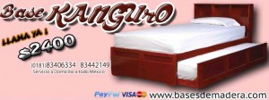 bases de madera Avisos gratis en Mexico lindo en Monterrey |  Bases de madera cama canguro color chocolate y caoba, Bases de madera