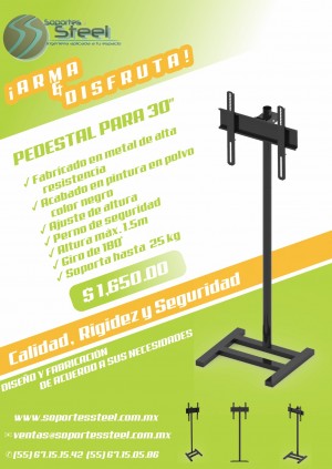 Andres zamora Avisos gratis en Mexico lindo en Alvaro Obreg&oacute;n |  Pedestales para tv, pedestales para pantallas planas,soportes para tv, 3d,70,80,90 pulgadas, a techo, acero, anti robo, anti vand&aacute;lico, df, d