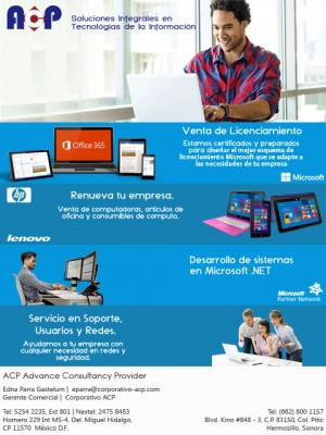 VENTAS ACP Avisos gratis en Mexico lindo en Hermosillo |  Soluciones integrales de tecnologias de la informacion, Servicio para tu negocio