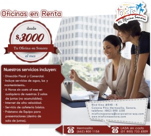 Mi Oficina Sonora Avisos gratis en Mexico lindo en Hermosillo |  Oficinas f&iacute;sicas a partir de 3000 mxn. hermosillo, sonora, Oficinas f&iacute;sicas