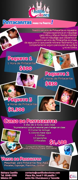 BARBARA CASTILLO Avisos gratis en Mexico lindo en Ciudad de Mexico |  Castillo de colores curso de pintacaritas o globos, Curso de pintacaritas, fiestas