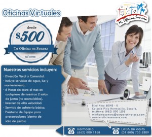 Mi Oficina Sonora Avisos gratis en Mexico lindo en Hermosillo |  Oficinas virtuales a partir de $500 mxn. hermosillo, sonora, Oficinas virtuales