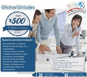 Mi Oficina Sonora Avisos gratis en Mexico lindo en Hermosillo |  Oficinas virtuales a partir de $500 mxn. hermosillo, sonora, Mi oficina sonora 