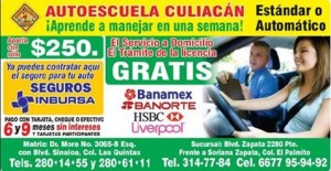 Laura Avisos gratis en Mexico lindo en Culiac&aacute;n |  Aparta hoy y paga menos en autoescuela culiac&aacute;n, Aprovecha el 10% de descuento en todos los cursos