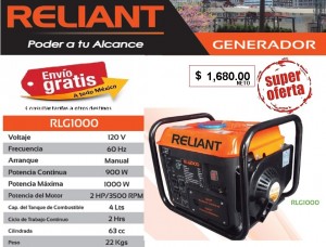 Roberto Avisos gratis en Mexico lindo en Ciudad de Mexico |  Generador a gasolina reliant 2 tiempos rlg1000, Generador reliant rlg100