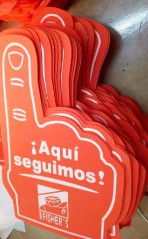 ALP MEXICO Avisos gratis en Mexico lindo en Morelia |  Fomi manotas gigantes cocidas y con logos impresos, Manotas de fomi